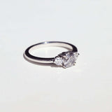 Salt and pepper 14k gold engagement rings Brooklyn New York 11222 