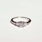 salt & pepper engagement ring
