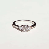 salt & pepper engagement ring
