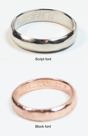 Ragged Wedding Band (Tall) in Rose Gold