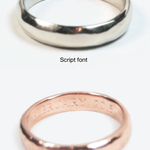 Mens Engraved Wedding Band