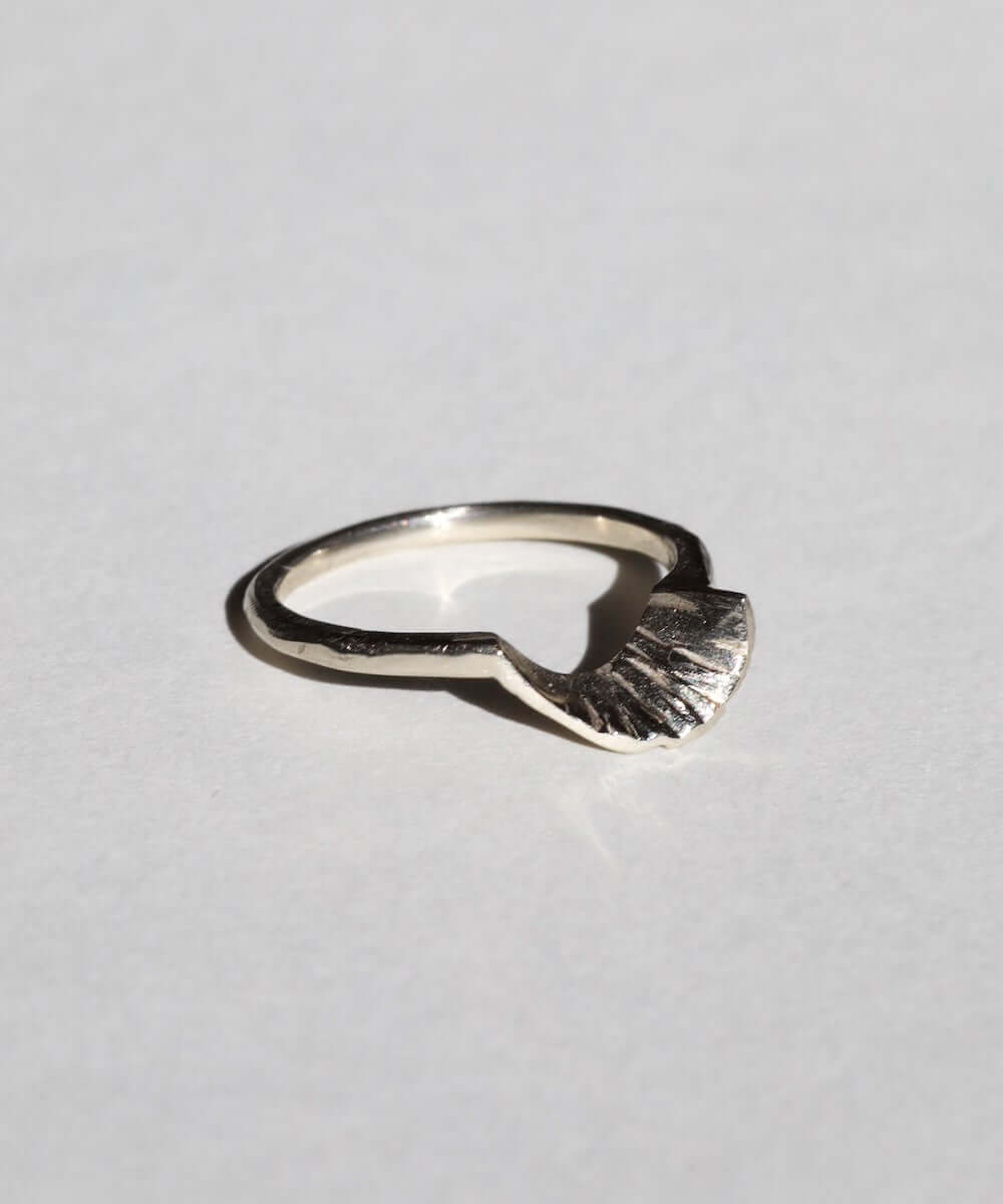 Fern sculptural wedding Ring Gold, Ring, Macha Studio, Brooklyn NYC