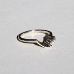 Fern sculptural wedding Ring Gold, Ring, Macha Studio, Brooklyn NYC
