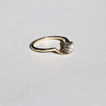 Fern sculptural wedding Ring Gold, Ring, Macha Studio, Brooklyn NYC