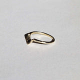 Fern sculptural wedding Ring Gold, Ring, Macha Studio, Brooklyn NYC