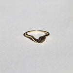 Fern sculptural wedding Ring Gold, Ring, Macha Studio, Brooklyn NYC