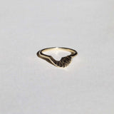 Fern sculptural wedding Ring Gold, Ring, Macha Studio, Brooklyn NYC