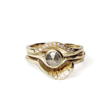 Fern sculptural wedding Ring Gold, Ring, Macha Studio, Brooklyn NYC