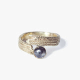 custom unisex salt & pepper engagement ring wedding band Macha Studio Brooklyn