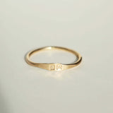 minimal gold knuckle ring wedding band Macha Studio Brooklyn
