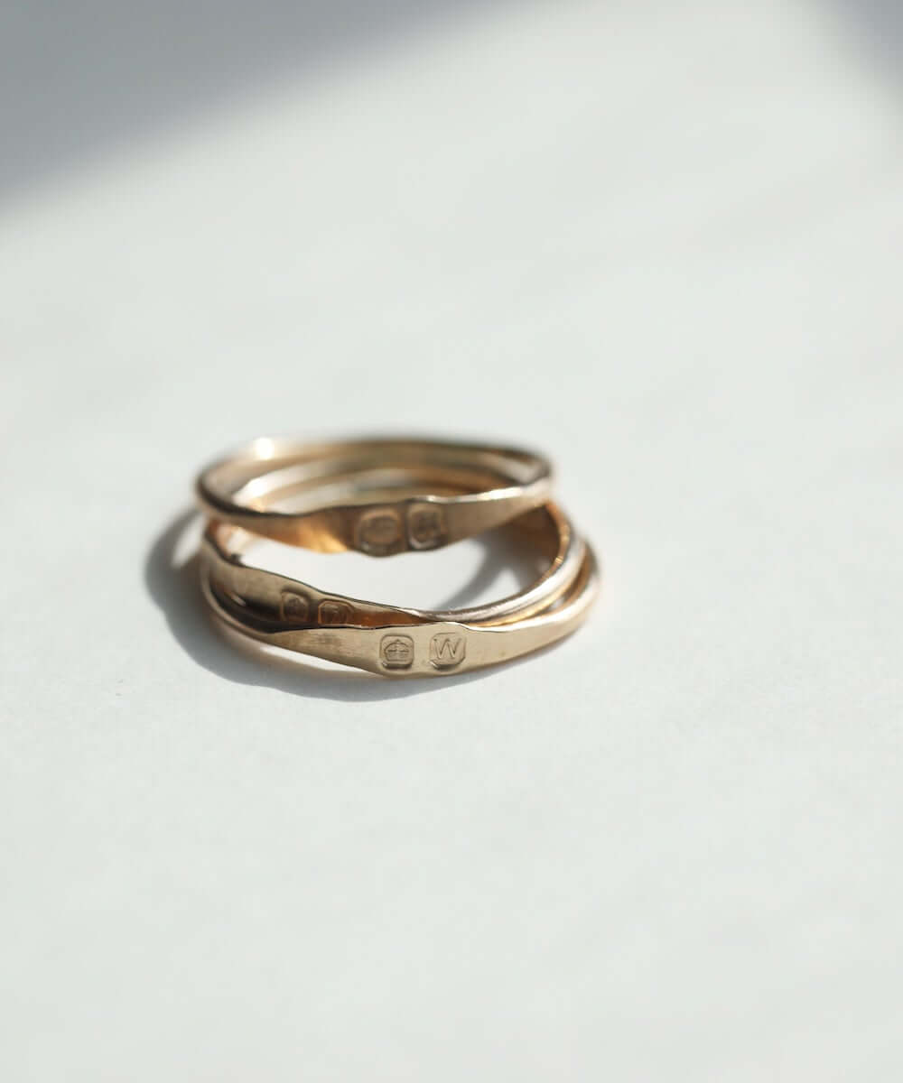 minimal gold knuckle ring wedding band Macha Studio Brooklyn