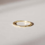 Tiny Ragged Band with Diamonds