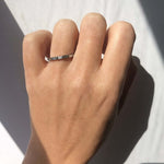 Half Baguette diamond Wedding Ring in White Gold, Macha Studio, Brooklyn NYC