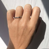 Half Baguette diamond Wedding Ring in White Gold, Macha Studio, Brooklyn NYC