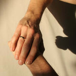 Handcrafted Hoop Wedding Ring 14K Gold, Macha Studio, Brooklym NYC