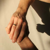 Handcrafted Hoop Wedding Ring 14K Gold, Macha Studio, Brooklym NYC