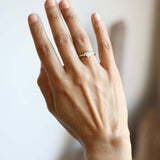 Asymmetrical Baguette Diamond Engagement Ring Macha Studio Brooklyn New York