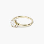 Heather Baguette Ring Yellow Gold, Engagement/Wedding, Macha Studio, Brooklyn NYC