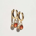 hoop earrings sapphire gold Brooklyn New York 