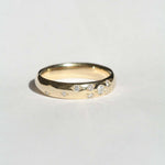 Mens 14k Yellow Gold Diamond Wedding Band Macha Studio Brooklyn New York