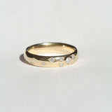 Mens 14k Yellow Gold Diamond Wedding Band Macha Studio Brooklyn New York