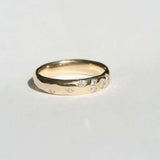 Mens 14k Yellow Gold Diamond Wedding Band Macha Studio Brooklyn New York