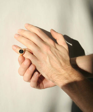 Men's Onyx Signet Ring