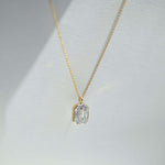 yellow gold necklace white diamond fine jewelry Brooklyn new york