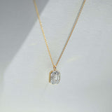 yellow gold necklace white diamond fine jewelry Brooklyn new york