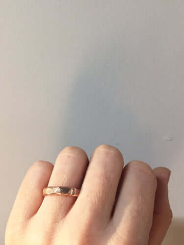 Mens Rose Gold Wedding Band Macha Studio Brookyn New York