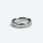 Unisex / mens Molten Wedding Band Platinum Engagement/Wedding Macha Studio, Brooklyn NYC