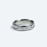 Unisex / mens Molten Wedding Band Platinum Engagement/Wedding Macha Studio, Brooklyn NYC