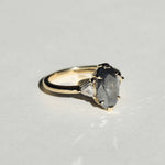 Engagement  ring salt and pepper gold Brooklyn NYC  