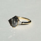 Engagement  ring salt and pepper gold Brooklyn NYC  