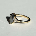 Engagement  ring salt and pepper gold Brooklyn NYC  