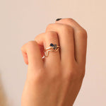 Salt and pepper diamond engagement ring nyc