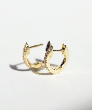 diamonds gold hoop earrings Brooklyn New York 