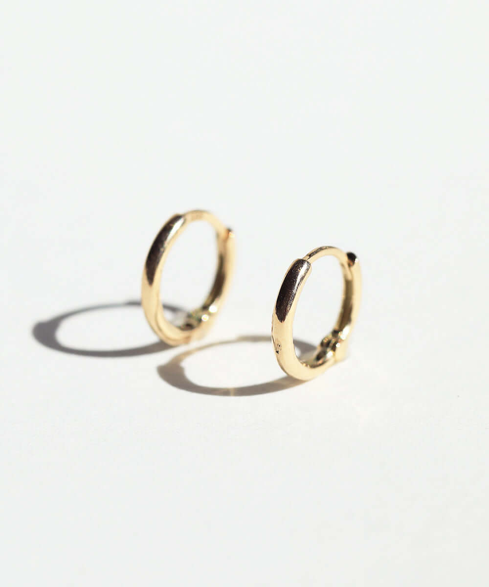 mini hinged huggies gold Brooklyn New York 