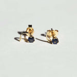 blue Sapphire earrings yellow gold Brooklyn New York