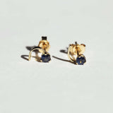 blue Sapphire earrings yellow gold Brooklyn New York