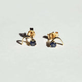 blue Sapphire earrings yellow gold Brooklyn New York 