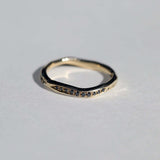 Molten (Narrow) Black Diamond Ring