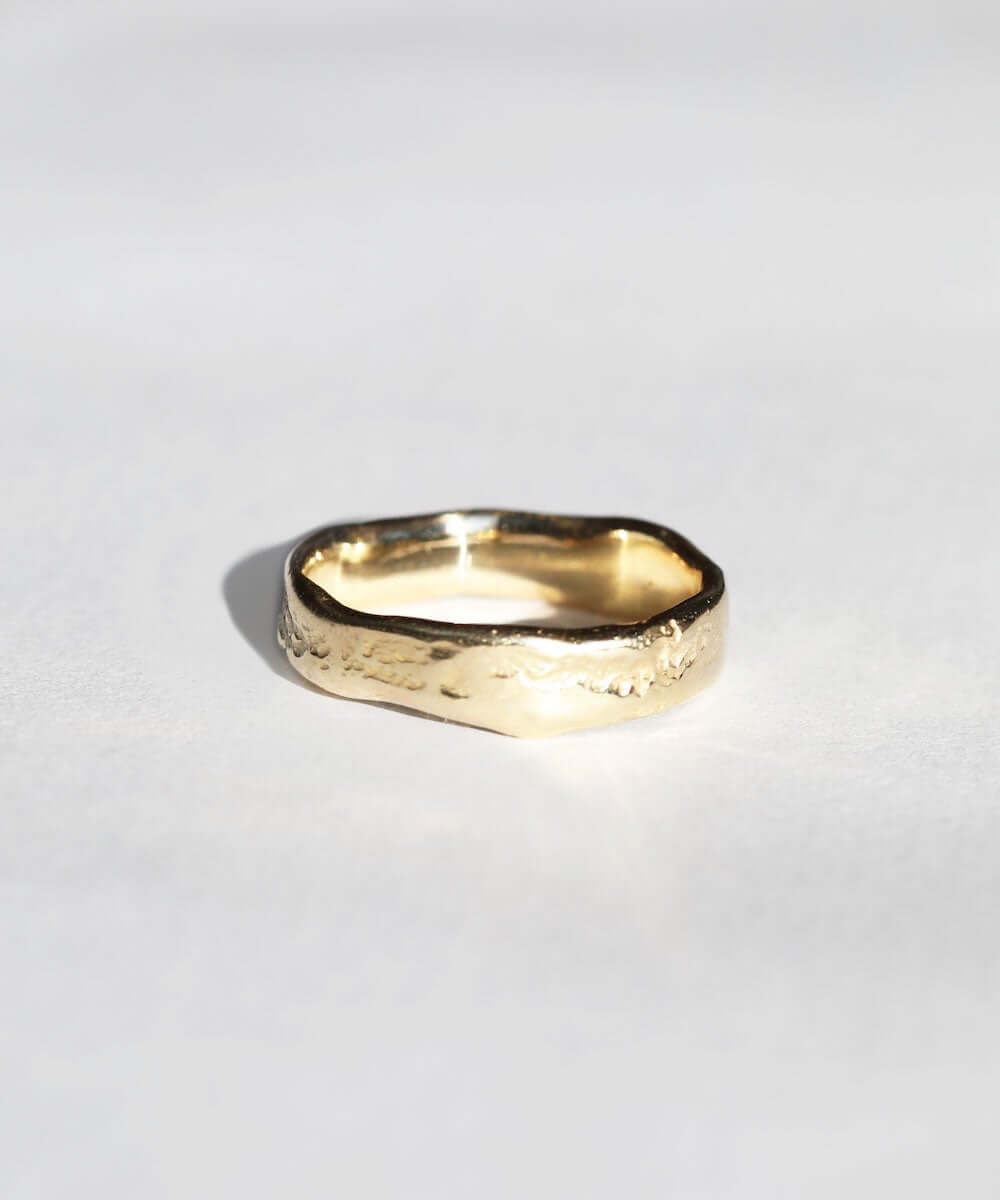 Molten mens Wedding Band Gold Engagement/Wedding Macha Studio, Brooklyn NYC