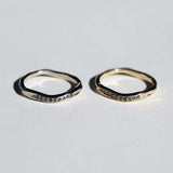 Molten (Narrow) Black Diamond Ring