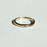 Molten (Narrow) Black Diamond Ring