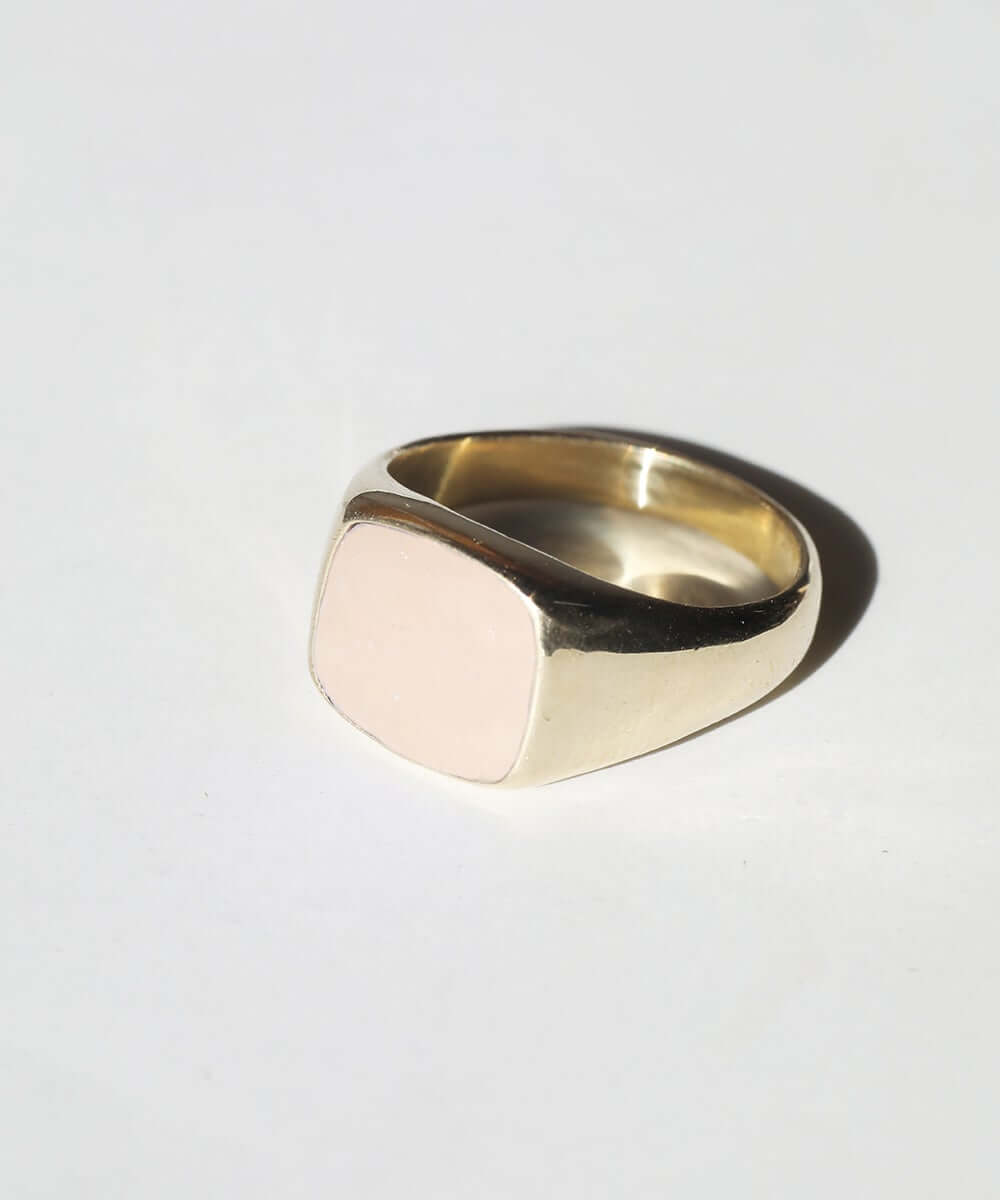 unisex gold signet ring Macha Studio Brooklyn new york