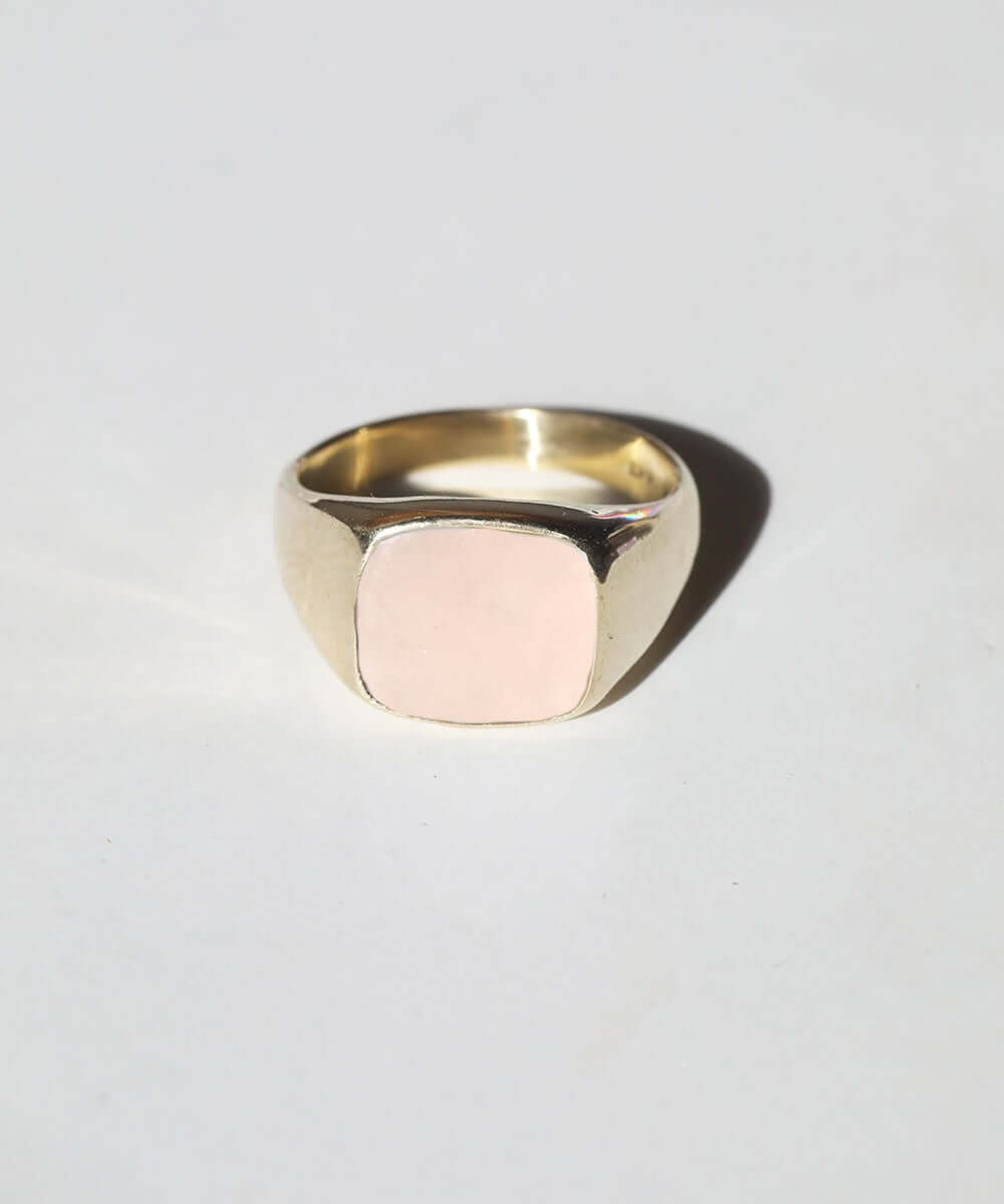 unisex gold signet ring Macha Studio Brooklyn new york
