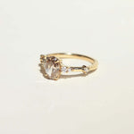 cognac Diamond Ring yellow gold Brooklyn New York