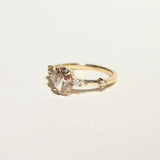 cognac Diamond Ring yellow gold Brooklyn New York