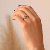 bi-color sapphire engagement ring mach brooklyn nyc